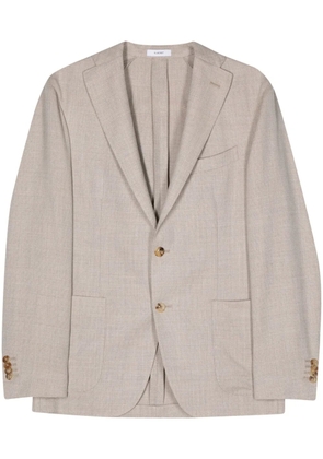 Boglioli wool single-breasted blazer - Neutrals