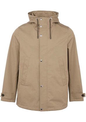 Yves Salomon hooded jacket - Brown
