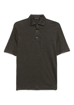 Dell'oglio linen polo shirt - Brown