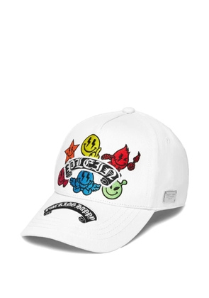 Philipp Plein Smile baseball cap - White