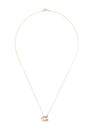 Charlotte Chesnais 18K yellow gold Letter A diamond necklace