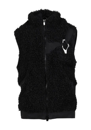 HELIOT EMIL Chiaroscuro fleece vest - Black
