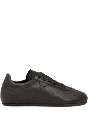 AMI Paris Step leather low-top sneakers - Black