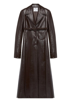 Courrèges Heritage belted tailored coat - Brown