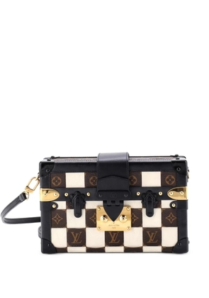 Louis Vuitton Pre-Owned Petite Malle Handbag Damier Tressage Monogram Canvas and Leather clutch bag - Black
