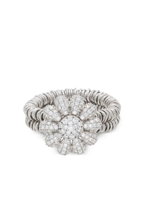 Roberto Demeglio 18K white gold diamond daisy ring - Silver