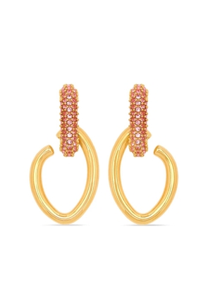 Oscar de la Renta Pavé O drop earrings - Gold