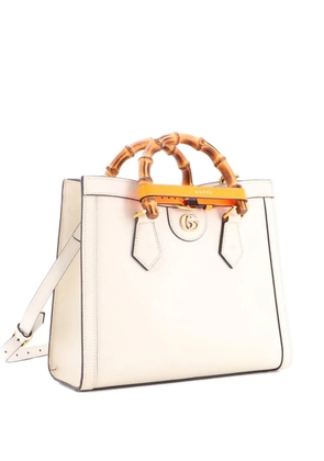 Gucci Pre-Owned Diana NM Bamboo Handle Leather Small tote bag - Neutrals
