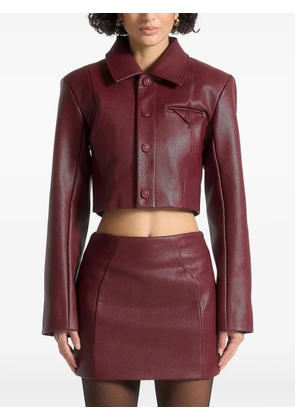 Manière De Voir Ania pebbled jacket - Red