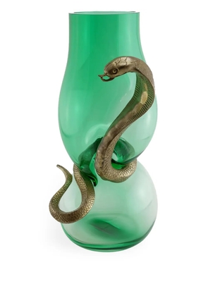Vanessa Mitrani Cobra glass vase (400mm) - Green
