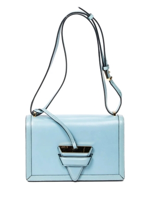 Loewe Pre-Owned triangular-detail cross-body bag - Blue