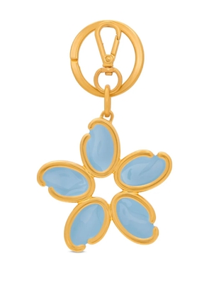 Oscar de la Renta O Flower charm keyring - Gold