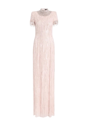 Jenny Packham Madeleine beaded maxi dress - Pink