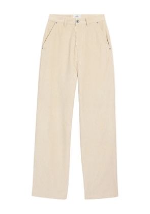 AMI Paris cotton wide-leg trousers - Neutrals