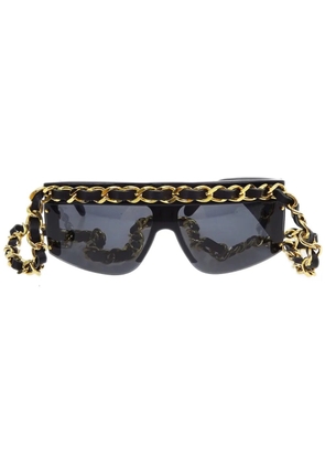 CHANEL Pre-Owned 1990-2000s Chain sunglasses - Black