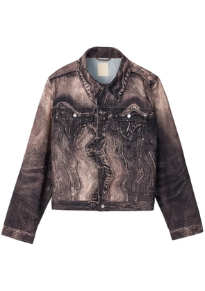 CamperLab swirl-print denim jacket - Pink