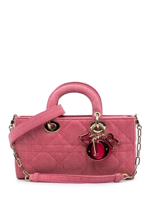 Christian Dior Pre-Owned 2022 Medium Denim Macrocannage Lady D Joy satchel - Pink