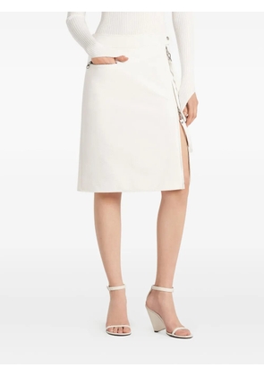 Courrèges zip-fastening skirt - White