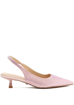 TWENTY FOURHAITCH 50mm Arbin embellished slingback pumps - Pink