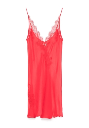 Carine Gilson Calais-Caudry lace nightdress - Red
