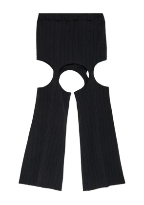 AVAVAV cut-out ribbed skirt - Black