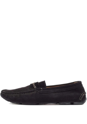 Giorgio Armani Pre-Owned suede loafers - Black