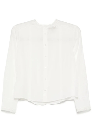 SHIATZY CHEN chiffon-embroidered top - White