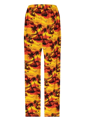 Balenciaga printed trousers - Orange