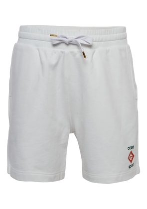 Casablanca drawstring waist shorts - White
