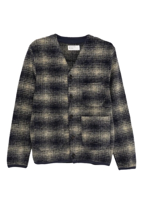 Universal Works plaid cardigan - Blue