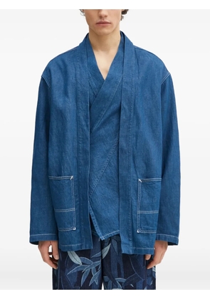 Kenzo denim wrap jacket - Blue