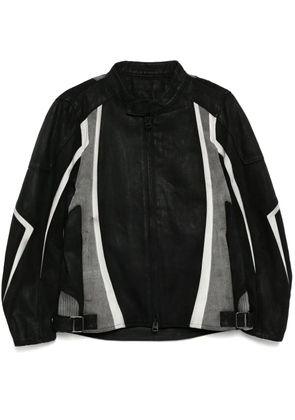 CROQUIS panelled denim jacket - Black