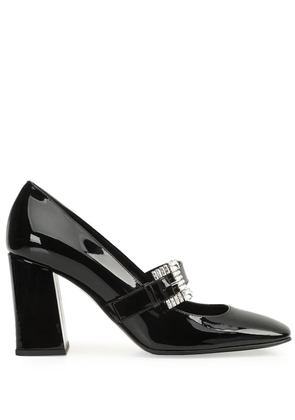 Sergio Rossi Sr Twenty buckle pumps - Black