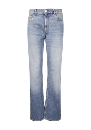 Coperni leather-belt pocket jeans - Blue