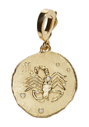 Azlee 18kt yellow gold Of The Stars Scorpio pendant necklace