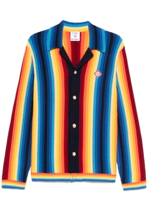 Casablanca gradient towelling cardigan - Blue