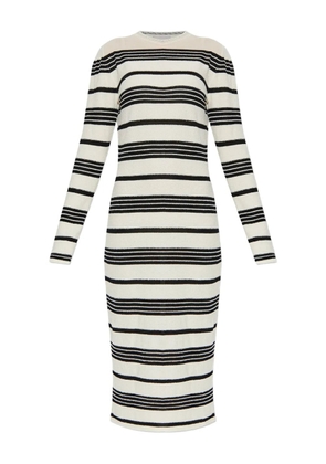 Moncler cotton-blend dress - White