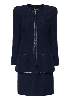 CHANEL Pre-Owned 1995 setup jacket skirt suit - Blue