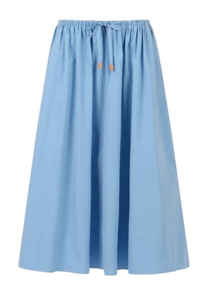 Marni drawstring gathered midi skirt - Blue
