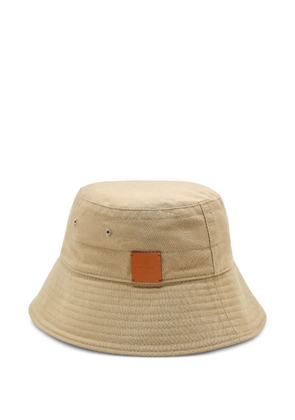 Jil Sander logo-patch bucket hat - Neutrals