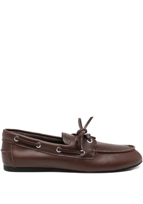 Senso leather boat shoes - Brown