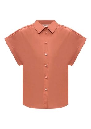 TWINSET short-sleeve poplin shirt - Orange