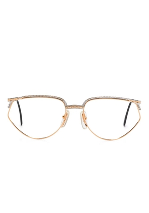 Tiffany & Co. Pre-Owned oval-frame glasses - Gold