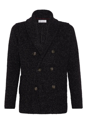 Brunello Cucinelli silk-blend cardigan - Black