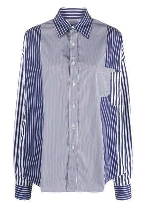 colville Frankenstein striped patchwork shirt - Blue