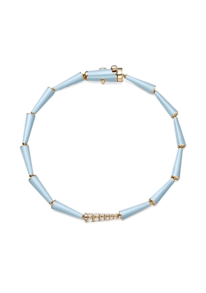 Melissa Kaye 18K yellow gold Lola diamond bracelet - Blue