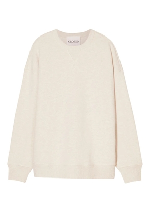 Closed V-neck sweatshirt - Neutrals