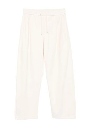 CROQUIS drawstring knitted trousers - White