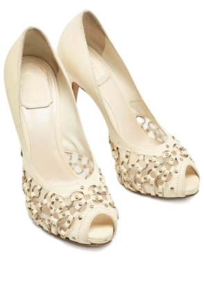 Christian Dior Pre-Owned Miss Dior peep-toe pumps - Neutrals
