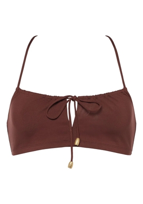 ERES Abysses cropped bikini top - Brown